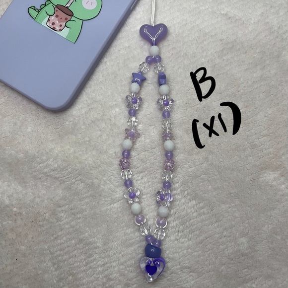 Purple Phone/Camera Strap Charms - Picture 3 of 8